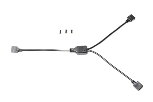 EK Water Blocks Loop D-RGB 2-Way, RBG-splitterkabel, Sort, Hankjønn, Hankjønn, 1 stykker, 5 V