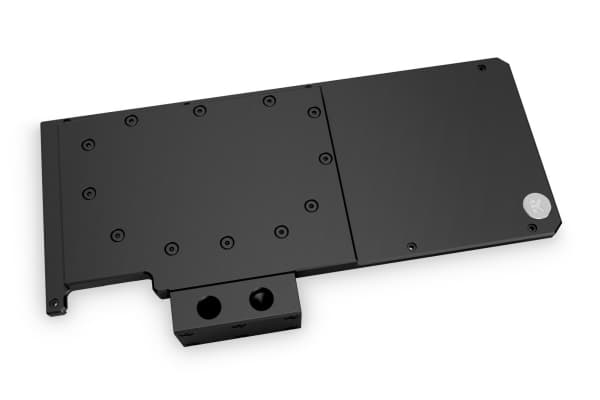 EK Water Blocks 3831109849651, Bakplate, Acetal, Kopper, Polyoksymetylen (POM), Sort, 1/4", EVGA GeForce RTX 3080, 3090 FTW3, 303 mm