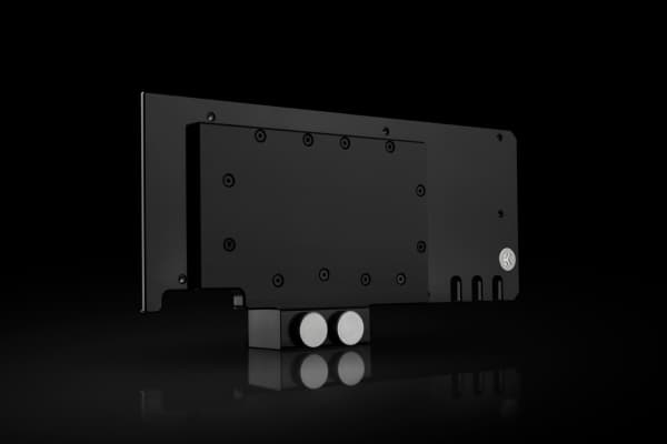 EK Water Blocks Quantum Vector, Bakre platta, Acetal, Nickel, Svart, 1/4", Grafikkort, TRIO RTX 3080/3090