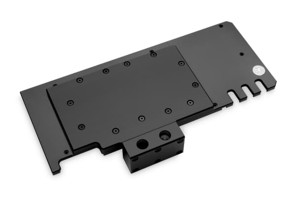 EK Water Blocks Quantum Vector, Bakre platta, Acetal, Nickel, Svart, 1/4", Grafikkort, TRIO RTX 3080/3090