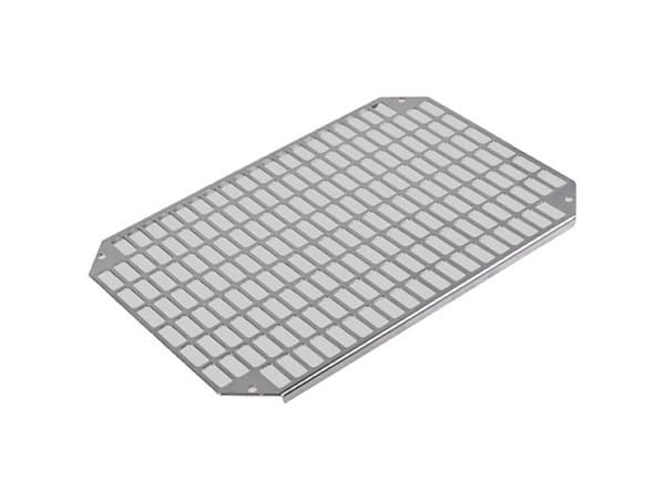 Fibox Mounting plate perforated (350x250x2mm-26x11mm) Galvanized steel,300x400x150/210 Montageplade perforeret Stål Forzinket 1 stk