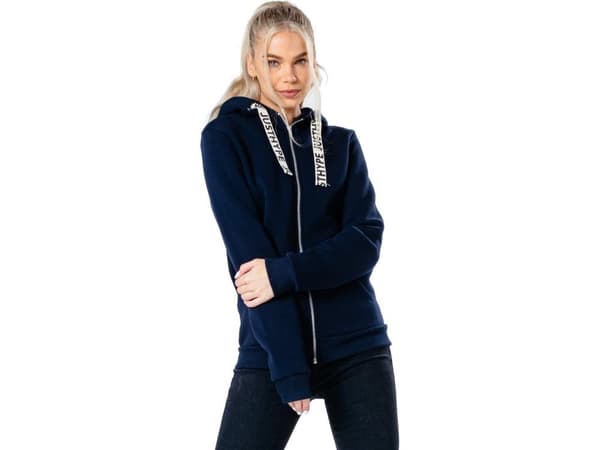 Justhype Justhype Drawstring Zip Hoodie HYPWOMHOOD003 Granatowe 10