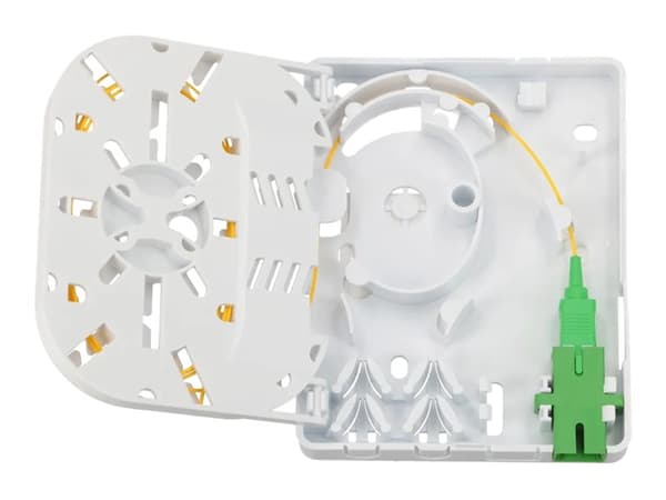 Extralink Olivia - Fiber-optic termination box - 2 core, with pigtail and SC/APC adapter - veggmonterbar