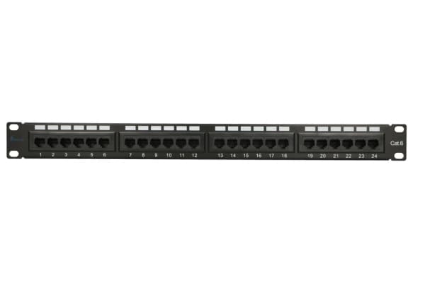Extralink EX.17238, Patch panel, Sort, Acrylonitrilbutadienstyren, Metall, 1U, 48,3 cm (19")