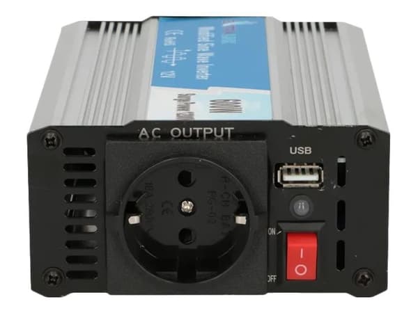 Extralink VOLTAGE CONVERTER 12V - 230V, 600W, MODIFIED SINUS OPIM-600W, Universaali, Auto, 12 V, 50 Hz, 600 W, 230 V