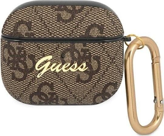Guess GUA2SGGEK AirPods 1/2 fodral czarny/svart Silikon Glitter
