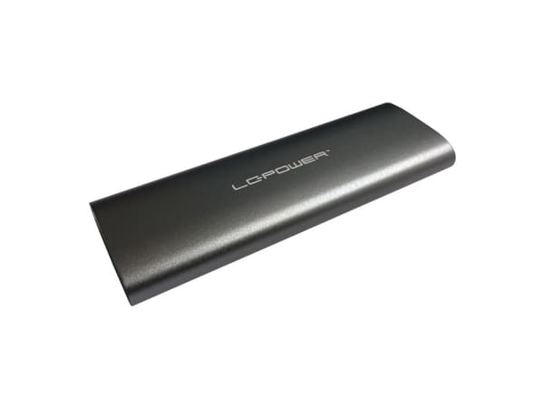 LC Power LC-M2-C-MULTI-2 - Drevkabinett - M.2 - M.2 Card (PCIe NVMe & SATA) - USB 3.2 (Gen 2) - antrasitt