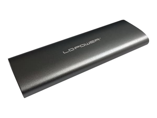 LC Power LC-M2-C-MULTI-2 - Drevkabinett - M.2 - M.2 Card (PCIe NVMe & SATA) - USB 3.2 (Gen 2) - antrasitt Antrasitt