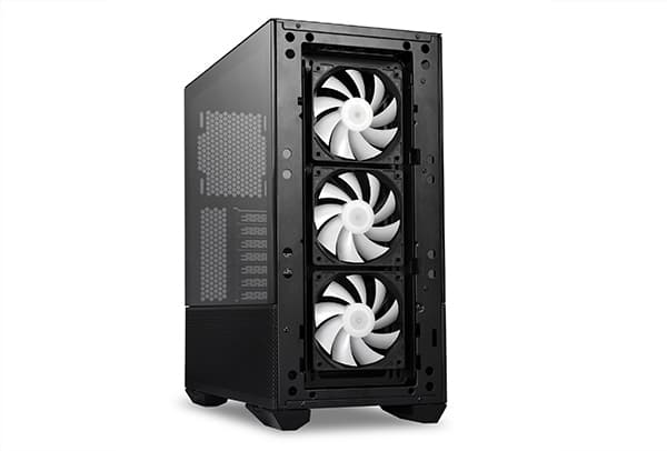 Lian Li LANCOOL II MESH RGB, Midi Tower, PC, Musta, Läpinäkyvä, ATX, EATX, ITX, mikro ATX, Verkko, Terästä, Karkaistu lasi, Multi