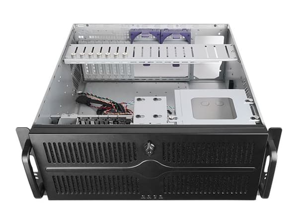 Chieftec UNC-409S-B - Rackmonterbar - 4U - ATX - ingen strømforsyning 400 watt (ATX) - svart - USB