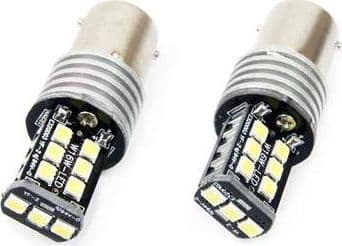Amio 01293 Led Canbus 15SMD 2835 7,5W 1156 (P21W) Balta 12V / 24V 2 stk.