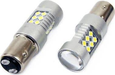 LED-lampor canbus 3030 24smd 1157 bay15d p21/5w vit 12v 24v amio-01438