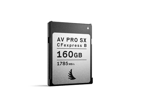 Angelbird Technologies AV PRO CFexpress B SX, 160 GB, CFexpress, 1785 MB/s, 1600 MB/s, Silver, Svart