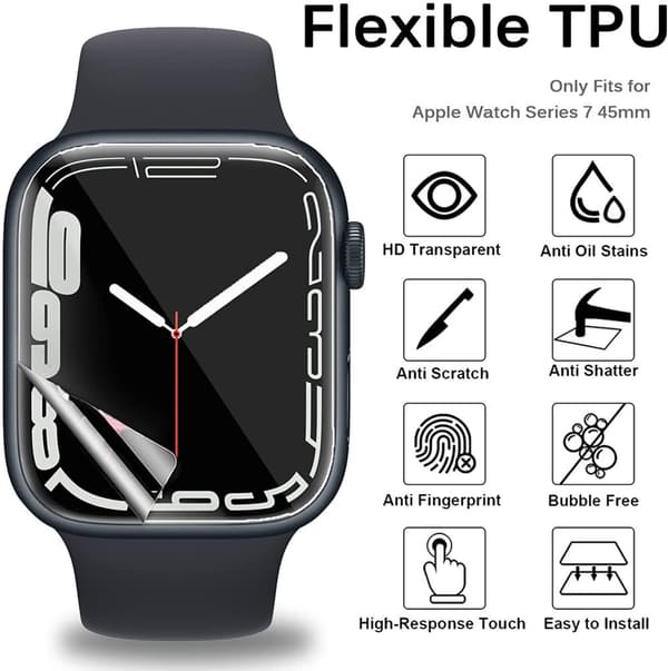 Skärmskydd -Apple Watch Series 7/8/9 :  41mm -2 PACK