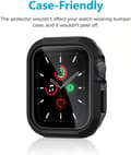 Miniatyrbild 10 av 11: Apple Watch Series 4/5/6/SE Skärmskydd - 44mm - 2 PACK