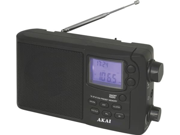 Akai APR-2418, Bærbar, Digitalt, AM, FM, SW, 0,8 W, LCD, 3,5 mm