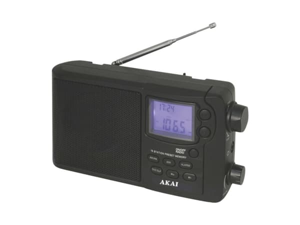 Akai APR-2418, Bærbar, Digitalt, AM, FM, SW, 0,8 W, LCD, 3,5 mm