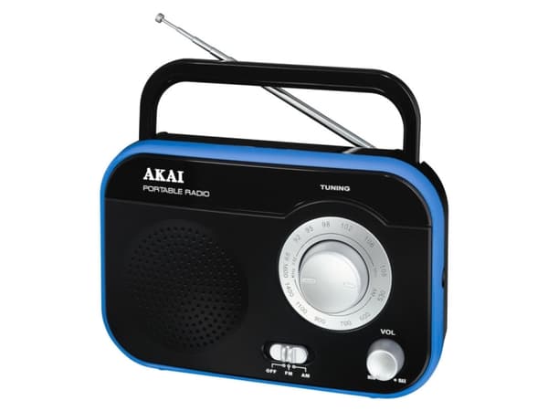 Akai PR003A-410B, Bærbar, Analog, AM, FM, 87,5 - 108 MHz, 530 - 1600 kHz, 1 W