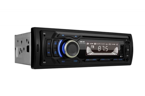 Akai CA016A-9008U, Sort, 1 DIN, 100 W, 25 W, CD, Knapper