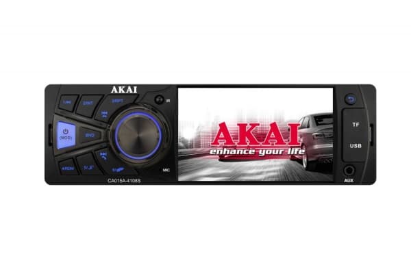 Akai CA015A-4108S, Sort, 1 DIN, 100 W, 25 W, 100 - 10000 Hz, 35 dB