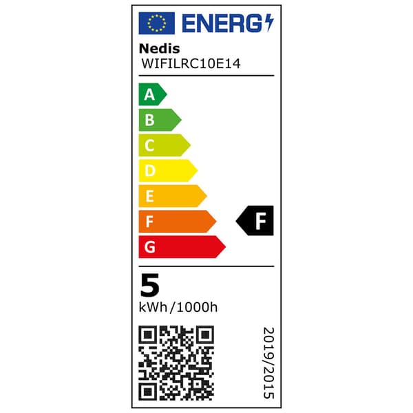 Nedis Smartlife Full farve glødepære E14 470lm 4.9W RGB + Hvid 2700-6500K