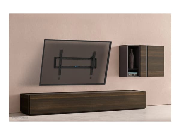 Neomounts WL35-550BL18 - Monteringssett (veggmontering) - tippbar - for TV - svart - skjermstørrelse: 43"-86"