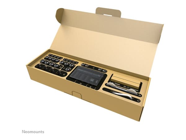 Neomounts WL40S-840BL14 - Monteringssett (veggmontering) - full bevegelse - for TV - svart - skjermstørrelse: 32"-65"