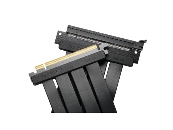 Phanteks Flat Line - PCI Express x16-kabel - PCI Express (P) rak till PCI Express (R) vinklad - PCIe 4.0 - 12 V - 5.5 A - 15 cm