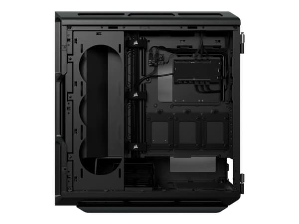 CORSAIR iCUE 5000T RGB - Mid tower - utökad ATX - genomskinlig sidopanel (härdat glas) - ingen strömförsörjning (ATX) - svart - USB/ljud
