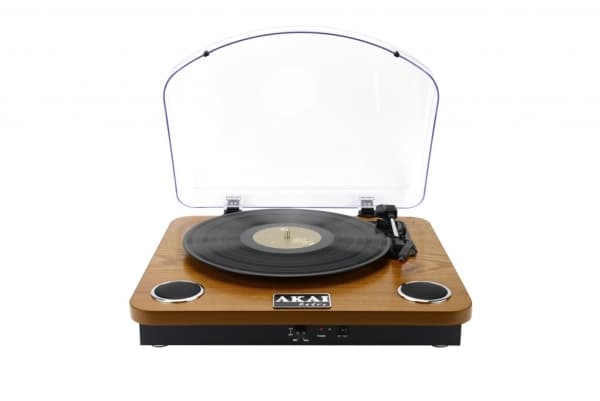 Akai ATT-11BT, Remdriven skivtallrik, Brun, 33,45,78 RPM, Automatiskt stopp, 0,8 W, 420 mm