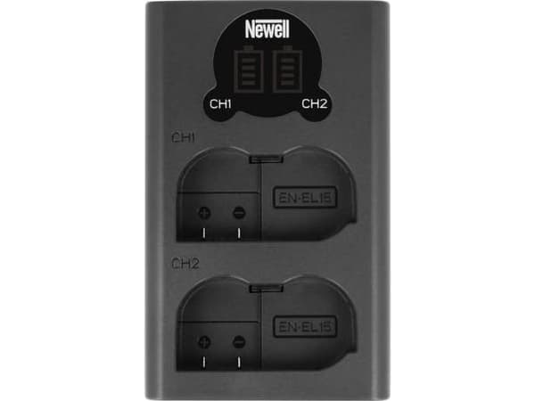 Newell DL-USB-C kaksikanavainen laturi EN-EL15 akuille Newell DL-USB-C kaksikanavainen laturi EN-EL15 akuille