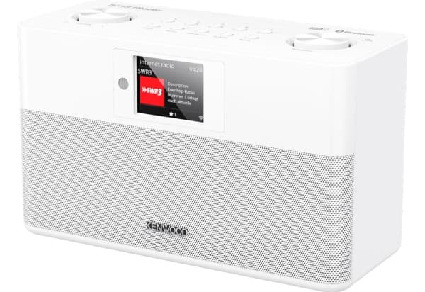 Kenwood CR-ST100S-W, Internett, DAB+, FM, 87,5 - 108 MHz, PTY, 20 W, Full rekkevidde