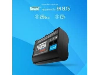 Newell ladattava akku Newell Plus korvaava EN-EL15 -akku