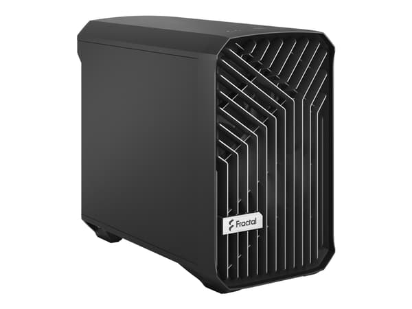 Fractal Design Torrent Nano - Tower - Mini-DTX - ingen strömförsörjning (ATX) - heltäckande svart - USB/ljud