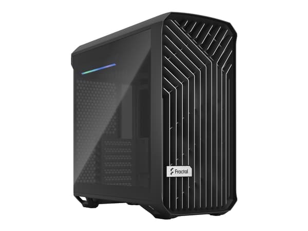Fractal Design Torrent Compact - Tower - utökad ATX - ingen strömförsörjning (ATX) - svart TG mörk ton - USB/ljud Svart