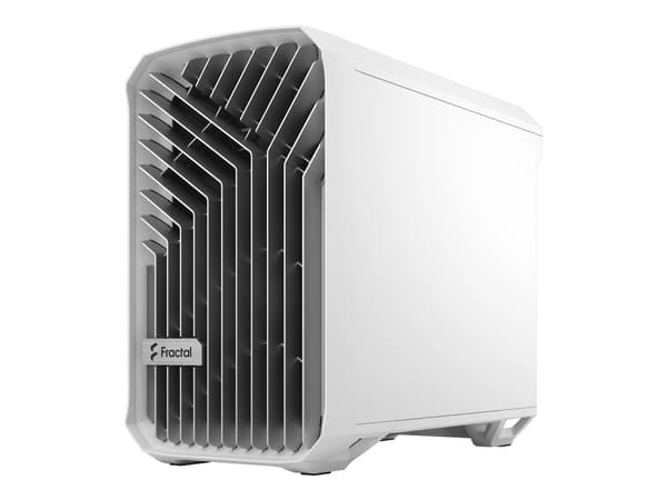 Fractal Design Torrent Nano, Micro Tower, PC, Valkoinen, Micro-ITX, Terästä, Karkaistu lasi, 16,5 cm