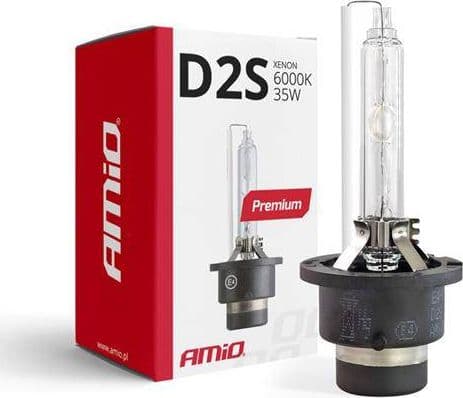 AMiO Xenon pære, Xenon D2S 6000K Premium glødetråd