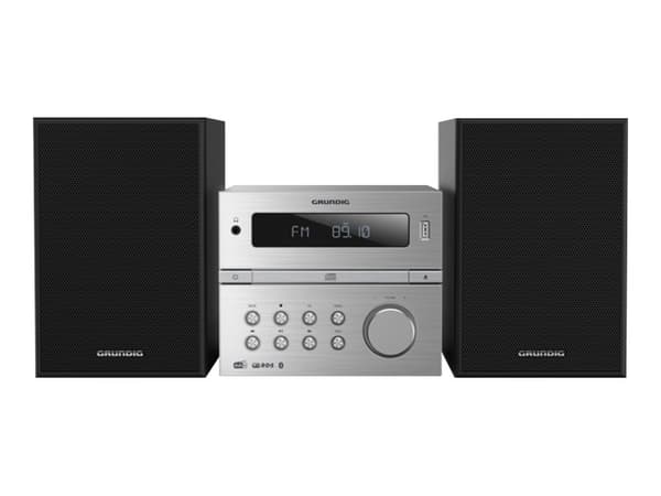 Grundig CMS 4200, Kodin mikroaudiojärjestelmä, Musta, Hopea, Etu, 120 W, 2-suuntainen, 65 dB