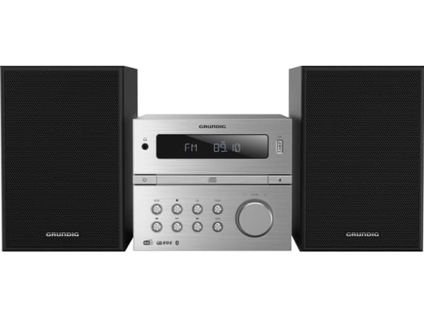 Grundig CMS 4200, Kodin mikroaudiojärjestelmä, Musta, Hopea, Etu, 120 W, 2-suuntainen, 65 dB