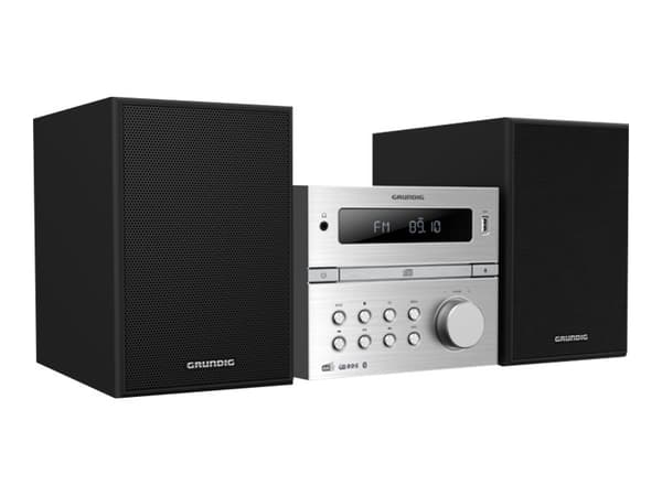 Grundig CMS 4200, Kodin mikroaudiojärjestelmä, Musta, Hopea, Etu, 120 W, 2-suuntainen, 65 dB