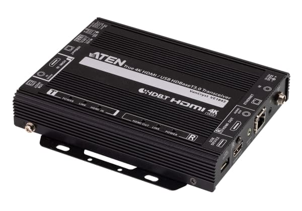 ATEN VanCryst VE1843 - Video/ljud/infraröd/USB/seriell/nätverksförlängare - HDBaseT 3.0 - över CAT 6a/7 - upp till 100 m