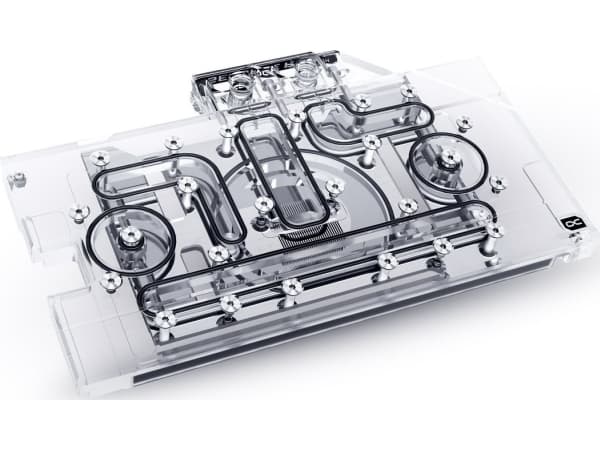 Alphacool Aurora Acryl GPX-N, Vattenblock + kylfläns, Akryl, Koppar, Transparent, 1/4", 3-stift, NVIDIA GeForce RTX 3070