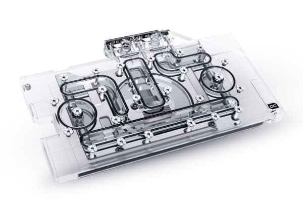 Alphacool Aurora Acryl GPX-N, Vattenblock + kylfläns, Akryl, Koppar, Transparent, 1/4", 3-stift, NVIDIA GeForce RTX 3070