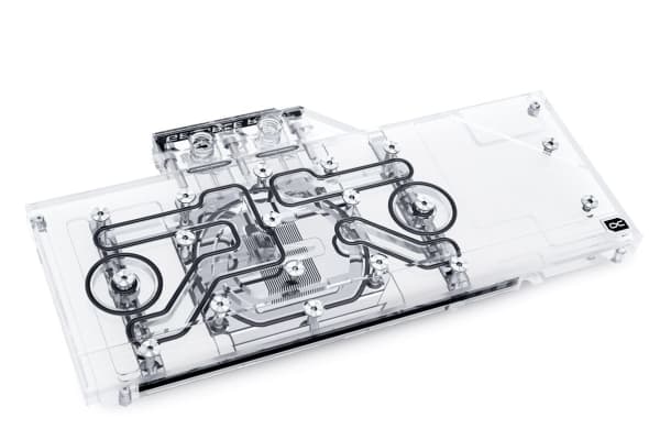 Alphacool 11961, Bakre platta, Akryl, Koppar, Nickel, Svart, Transparent, 3-stift, 1/4", 264 mm