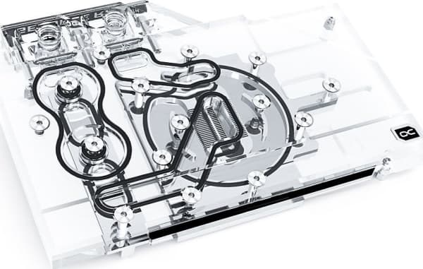 Alphacool Eisblock Aurora Acryl GPX-N, Vesiblokki + jäähdytyslevy, Akryyli, Kupari, Läpinäkyvä, 185 mm, 128 mm, 24,5 mm
