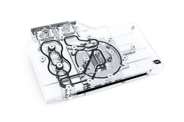Alphacool Eisblock Aurora Acryl GPX-N, Vesiblokki + jäähdytyslevy, Akryyli, Kupari, Läpinäkyvä, 185 mm, 128 mm, 24,5 mm