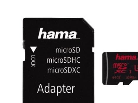Hama 00123979, 64 GB, MicroSDXC, Luokka 3, UHS