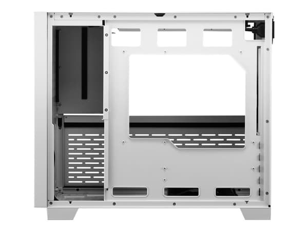 Sharkoon MS-Z1000 - microATX - sidepanel med vindue (hærdet glass) - ingen strømforsyning (ATX) - hvid - USB/Lyd