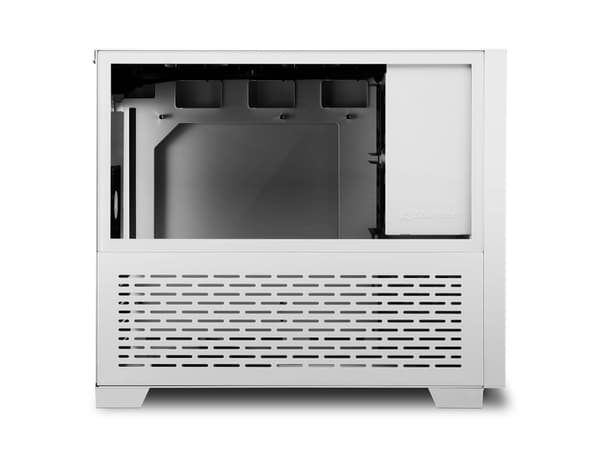 Sharkoon MS-Y1000 - microATX - sidepanel med vindue (hærdet glass) - ingen strømforsyning (ATX) - hvid - USB/Lyd