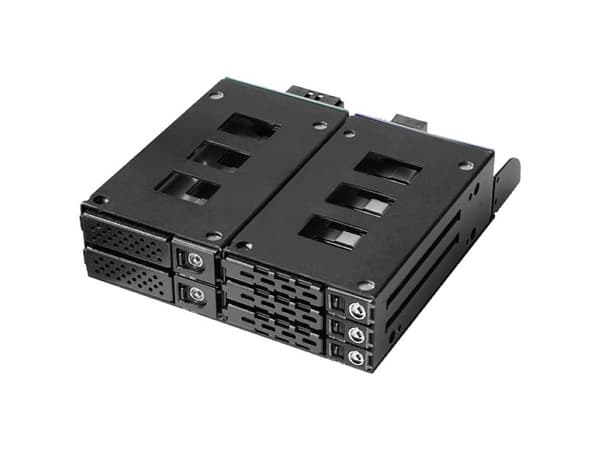 Jou Jye Computer JJ-N-2937NVME16, HDD/SSD-kabinett, 2.5", SAS, SAS-2, SAS-3, SATA, Serial ATA II, Serial ATA III, 12 Gbit/s, Svart
